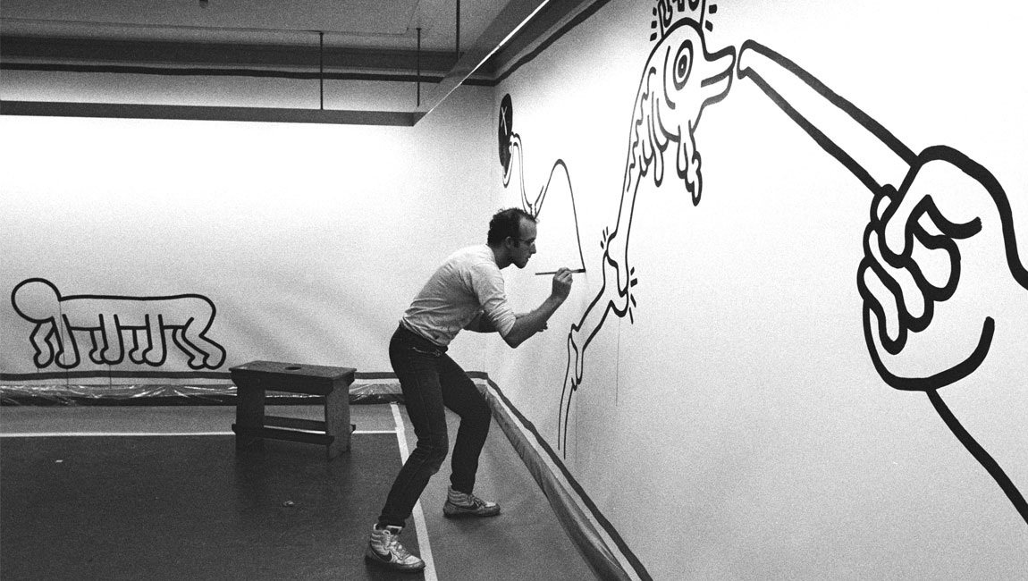 Keith Haring v roku 1986 - Foto: Rob Bogaerts